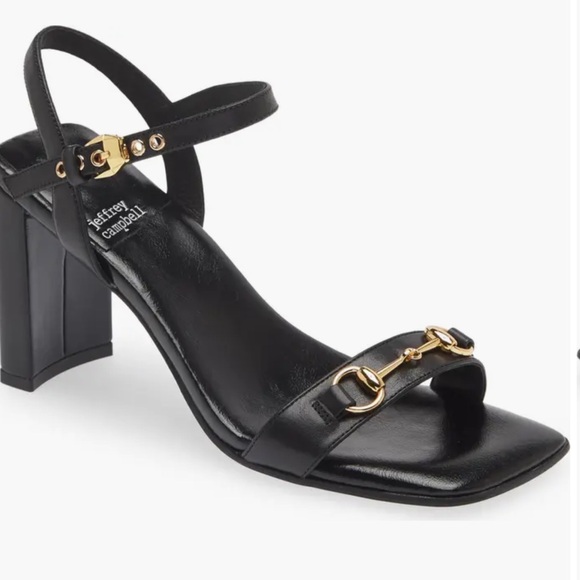 Jeffrey Campbell Horsebit Black Heels - Picture 1 of 7